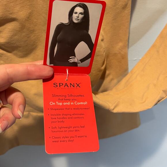 Spanx NWT Classic Turtleneck in Soft Gold - size Medium - Picture 7 of 7